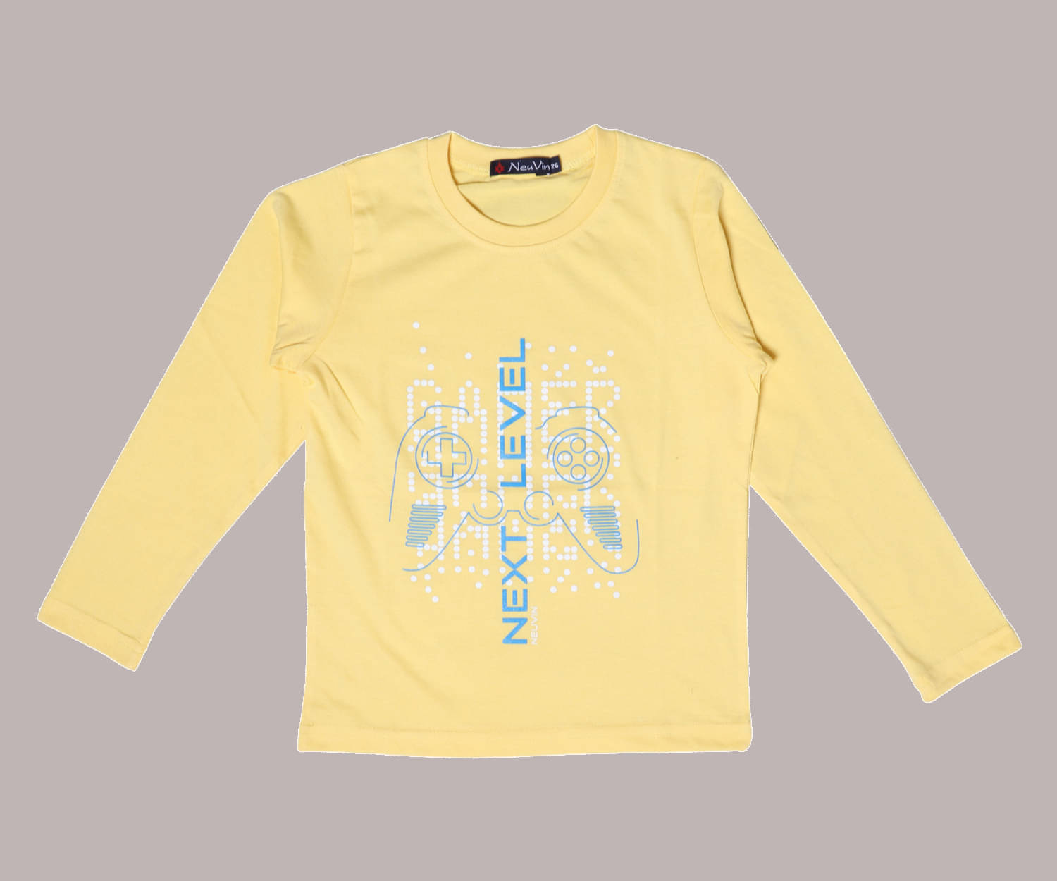     			NEUVIN Pack of 3 Boys Cotton Blend T-Shirt ( Yellow )