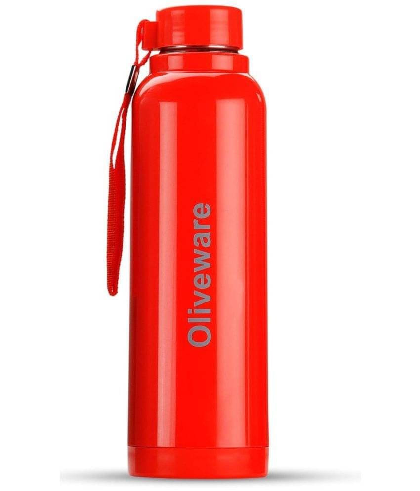     			Oliveware Red Steel Flask ( 700 )