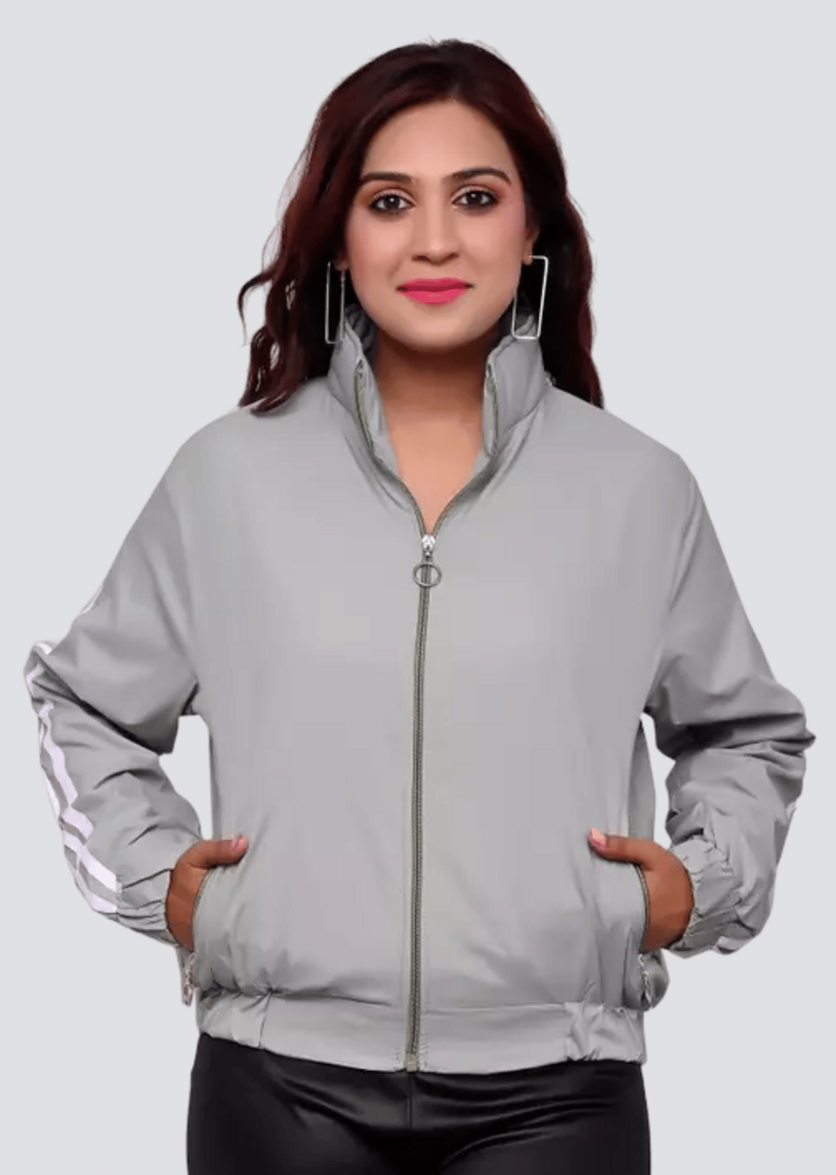 PP Kurtis Women Regular Jacket ( Grey ) PP Kurtis Women Regular Jacket ( Grey )