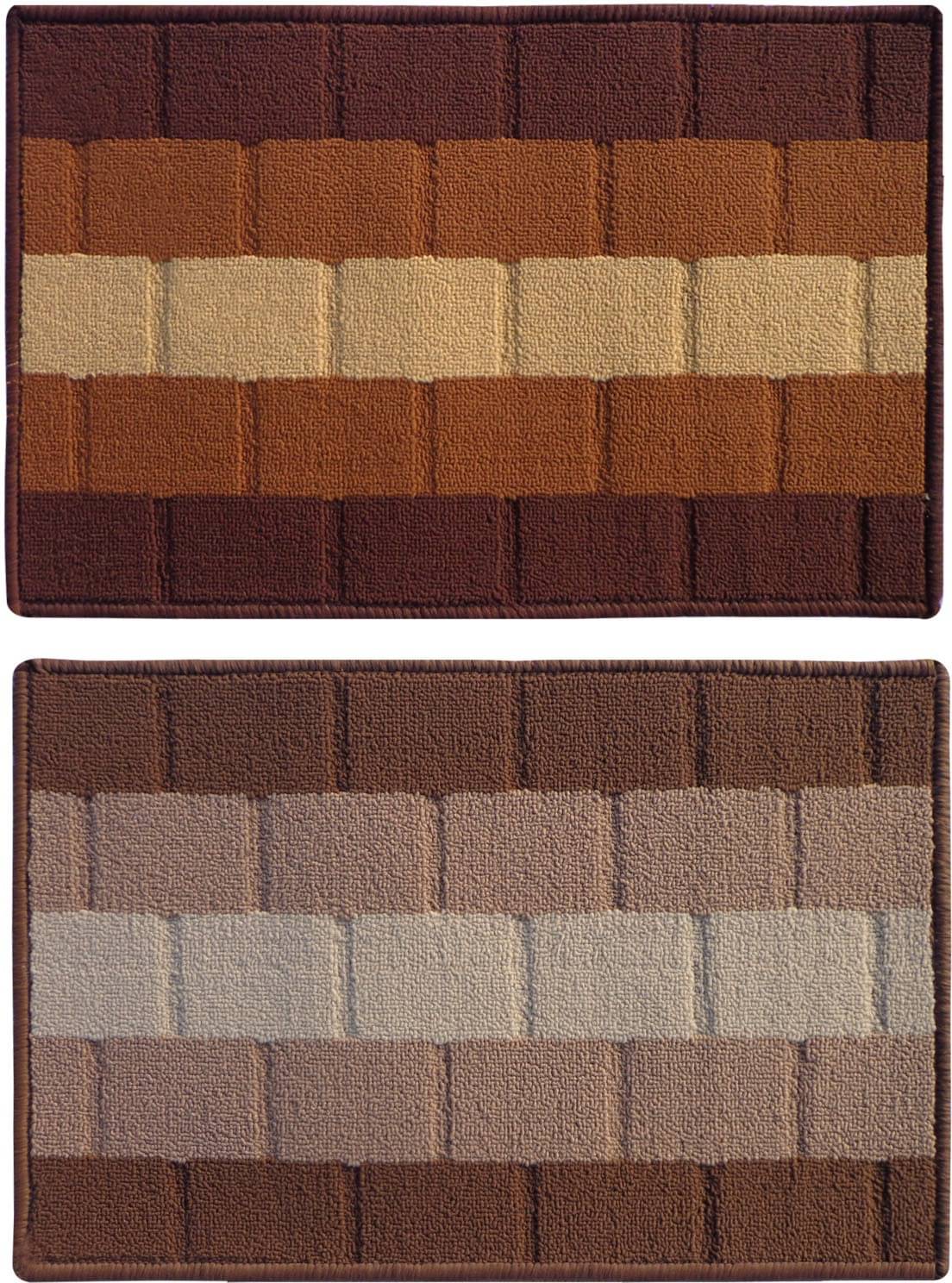     			Status - Anti-skid Polypropylene Door Mat ( 58 X 30 cm ) Set of 2 - Multi