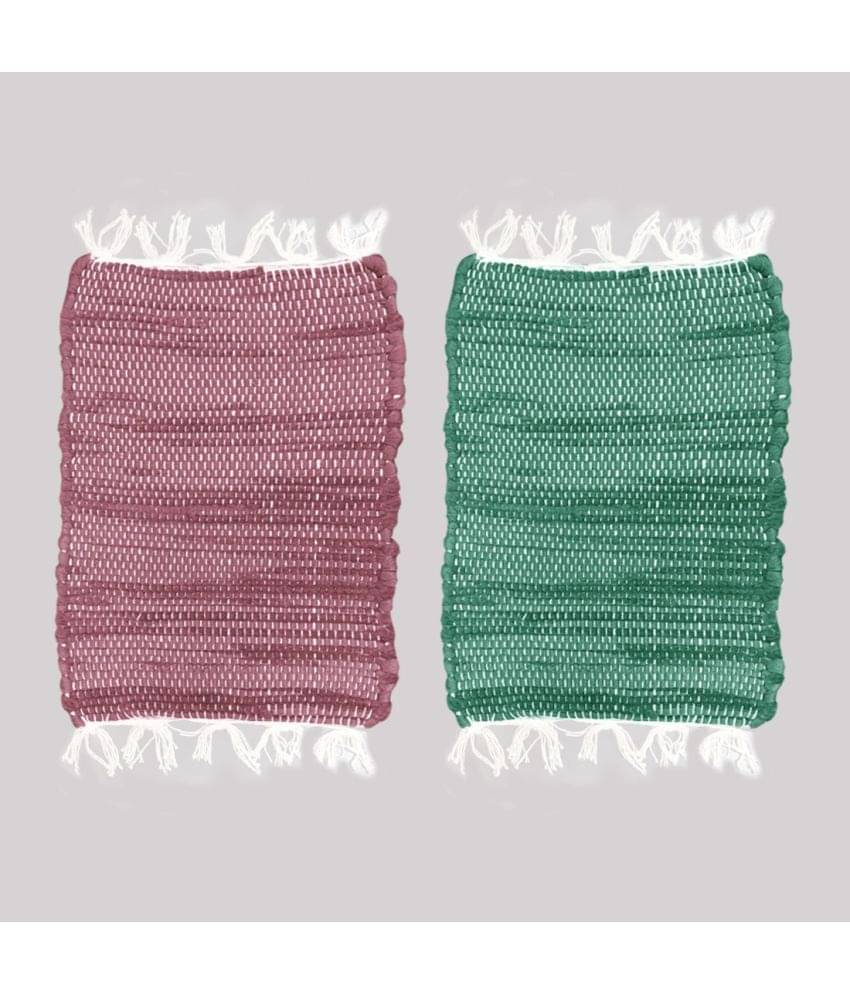 Status - Regular Cotton Door Mat ( 45 X 35 cm ) Set of 2 - Multi Status - Regular Cotton Door Mat ( 45 X 35 cm ) Set of 2 - Multi