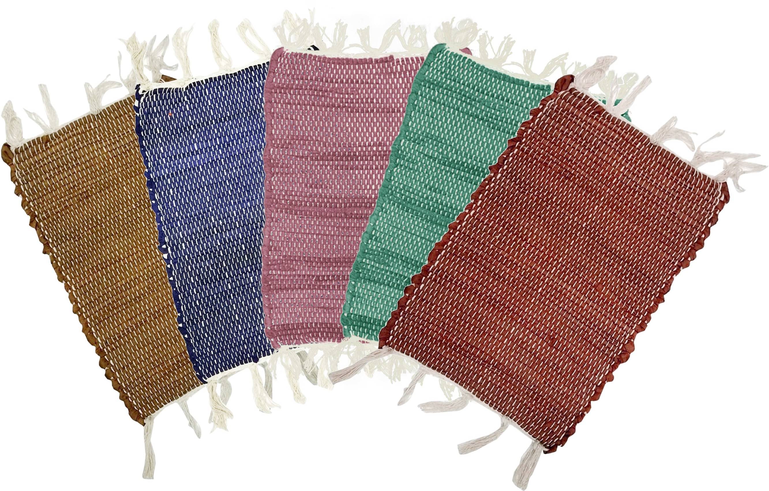 Status - Regular Cotton Door Mat ( 55 X 44 cm ) Set of 5 - Multi     			Status - Regular Cotton Door Mat ( 55 X 44 cm ) Set of 5 - Multi