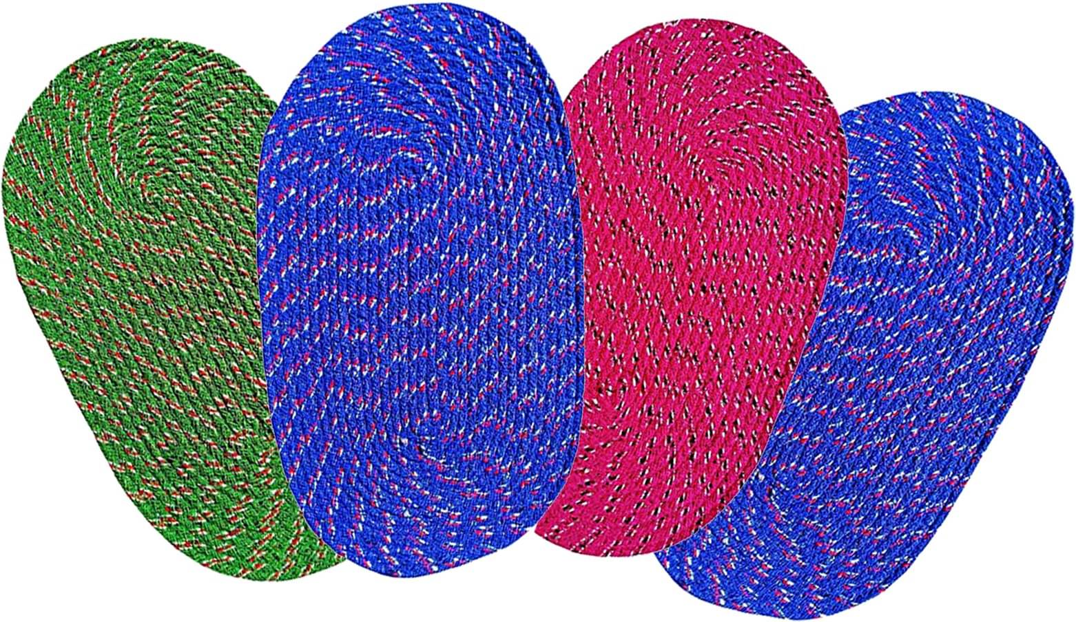 Status - Regular Cotton Door Mat ( 45 X 35 cm ) Set of 4 - Multi Status - Regular Cotton Door Mat ( 45 X 35 cm ) Set of 4 - Multi