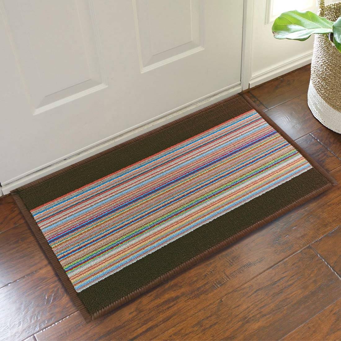 Status - Regular Polypropylene Door Mat ( 55 X 38 cm ) Set of 3 - Brown Status - Regular Polypropylene Door Mat ( 55 X 38 cm ) Set of 3 - Brown