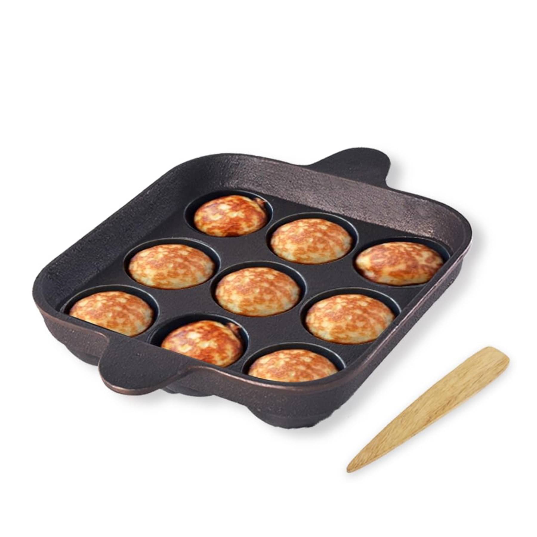 The Indus Valley Paniyaram Pan+Picker Cast Iron No Coating Appam Patra ( Pack of 1 ) The Indus Valley Paniyaram Pan+Picker Cast Iron No Coating Appam Patra ( Pack of 1 )
