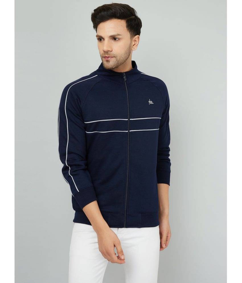     			YHA Fleece Men's Casual Jacket - Navy Blue ( Pack of 1 )