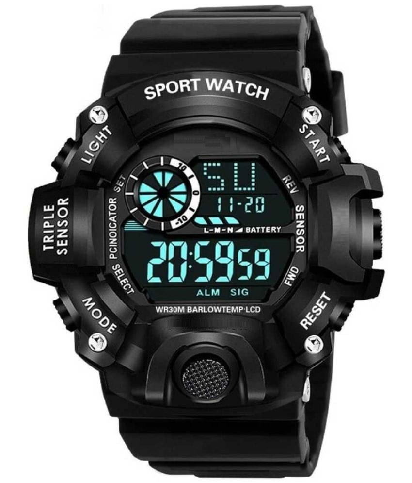     			Hala Black Dial Digital Boys Watch ( Pack of 1 )
