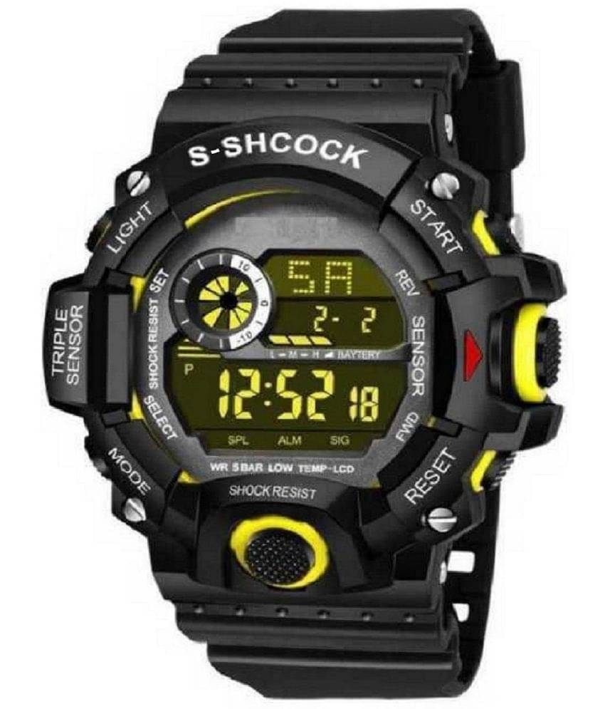 Hala Yellow Dial Digital Boys Watch ( Pack of 1 ) Hala Yellow Dial Digital Boys Watch ( Pack of 1 )