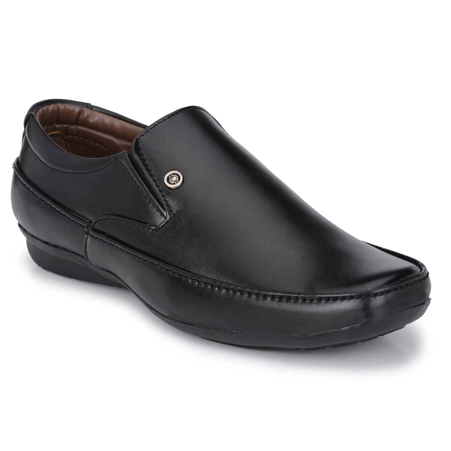 John Karsun Black Men's Slip On Formal Shoes - Formal Shoes | Buy online on ZillyBuy