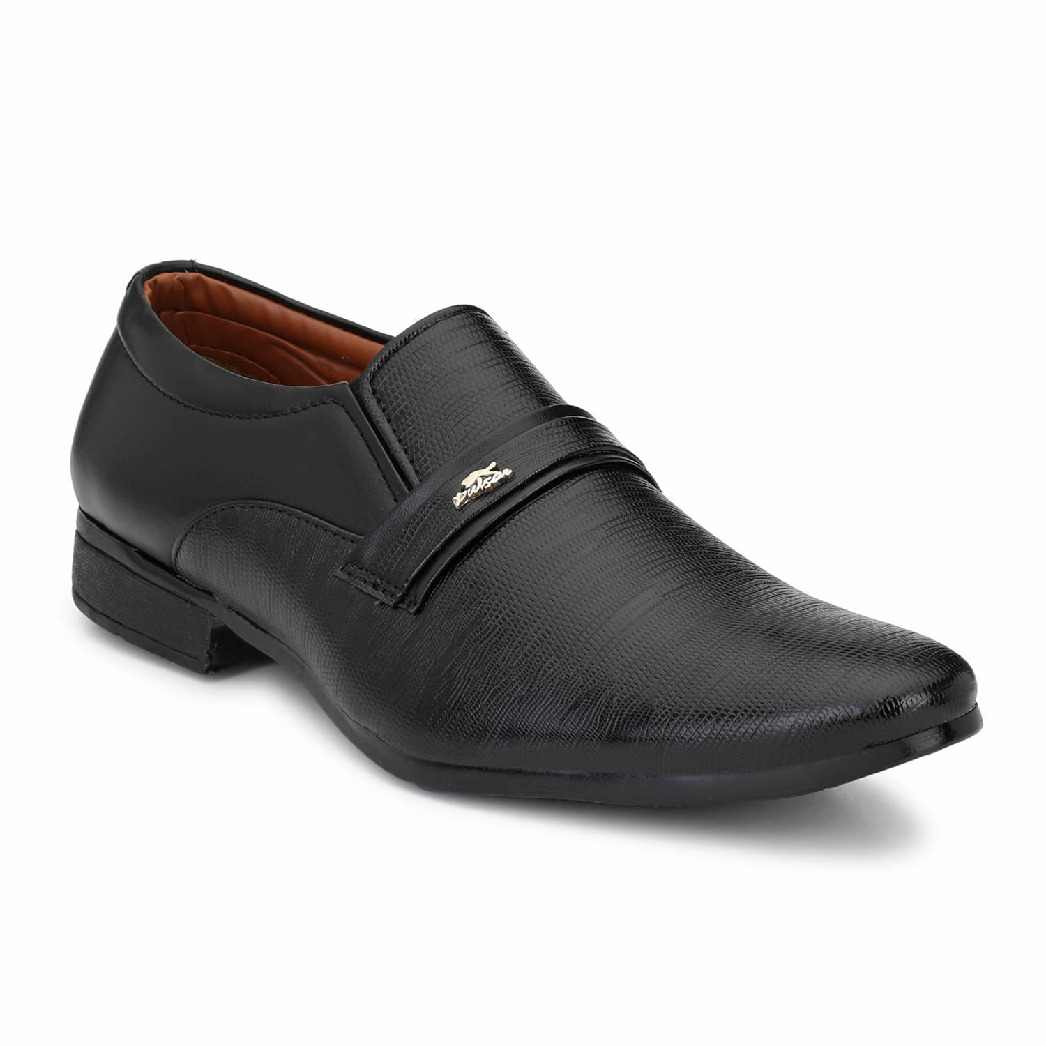     			John Karsun Black Men's Slip On Formal Shoes