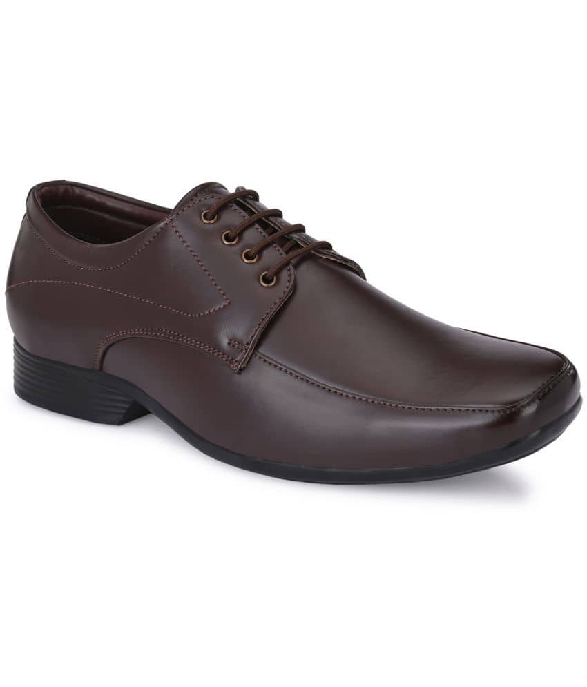 John Karsun Brown Men's Derby Formal Shoes - Formal Shoes | Buy online on ZillyBuy