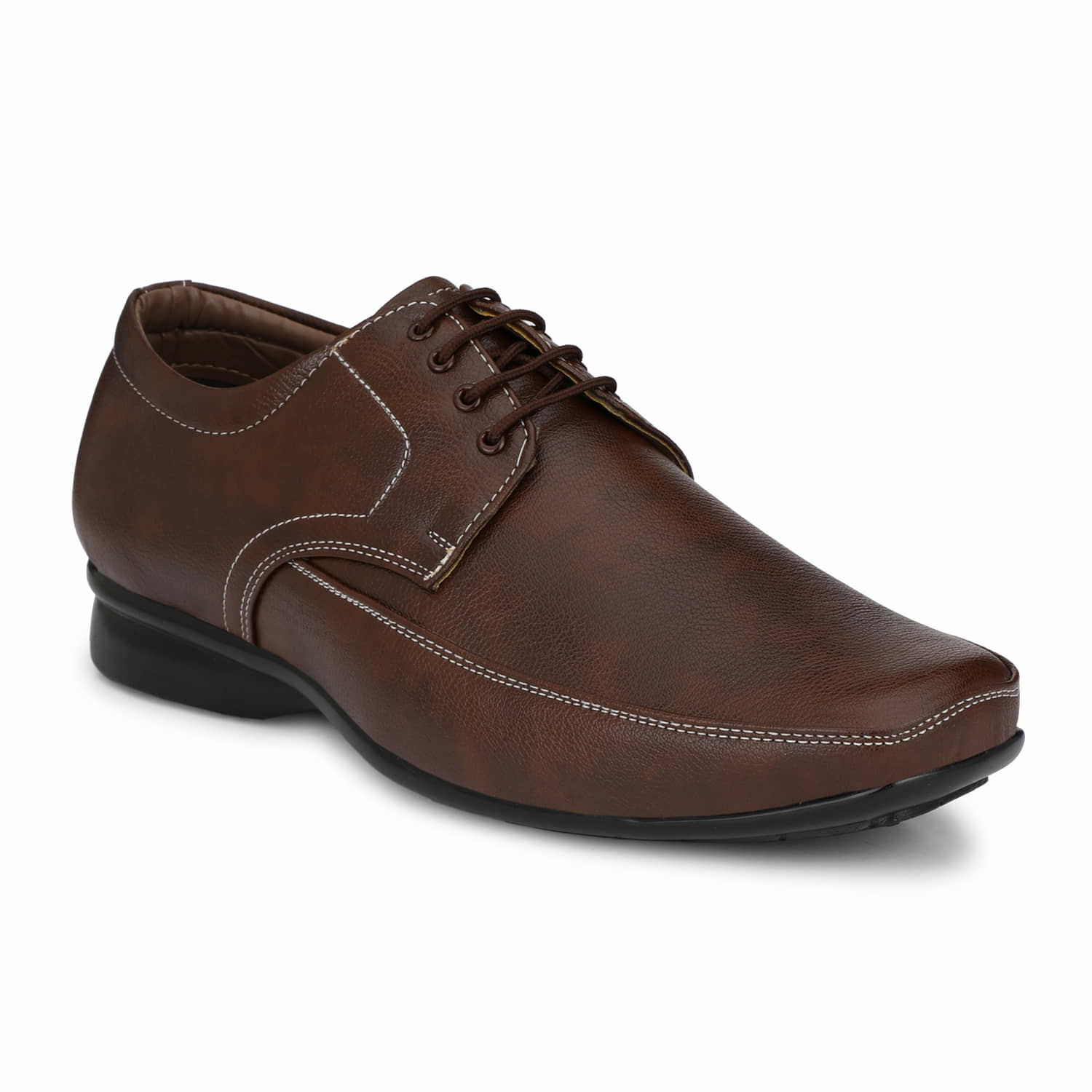 John Karsun Brown Men's Derby Formal Shoes - Formal Shoes | Buy online on ZillyBuy