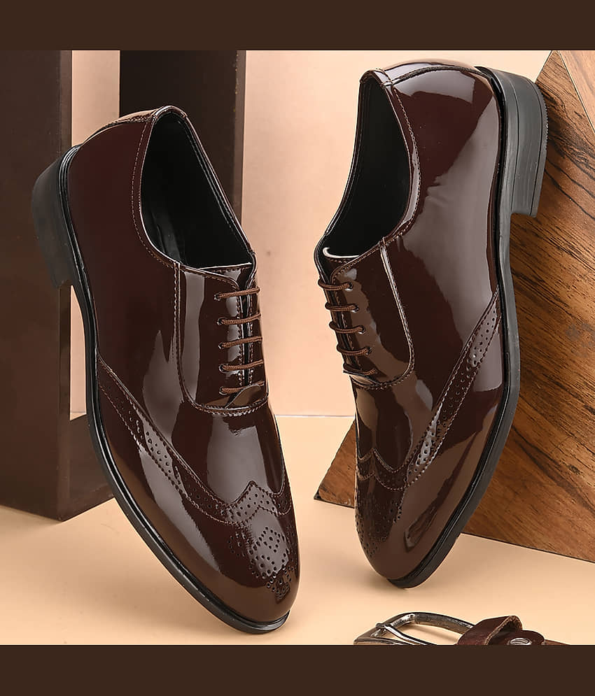 John Karsun Brown Men's Derby Formal Shoes - Formal Shoes | Buy online on ZillyBuy