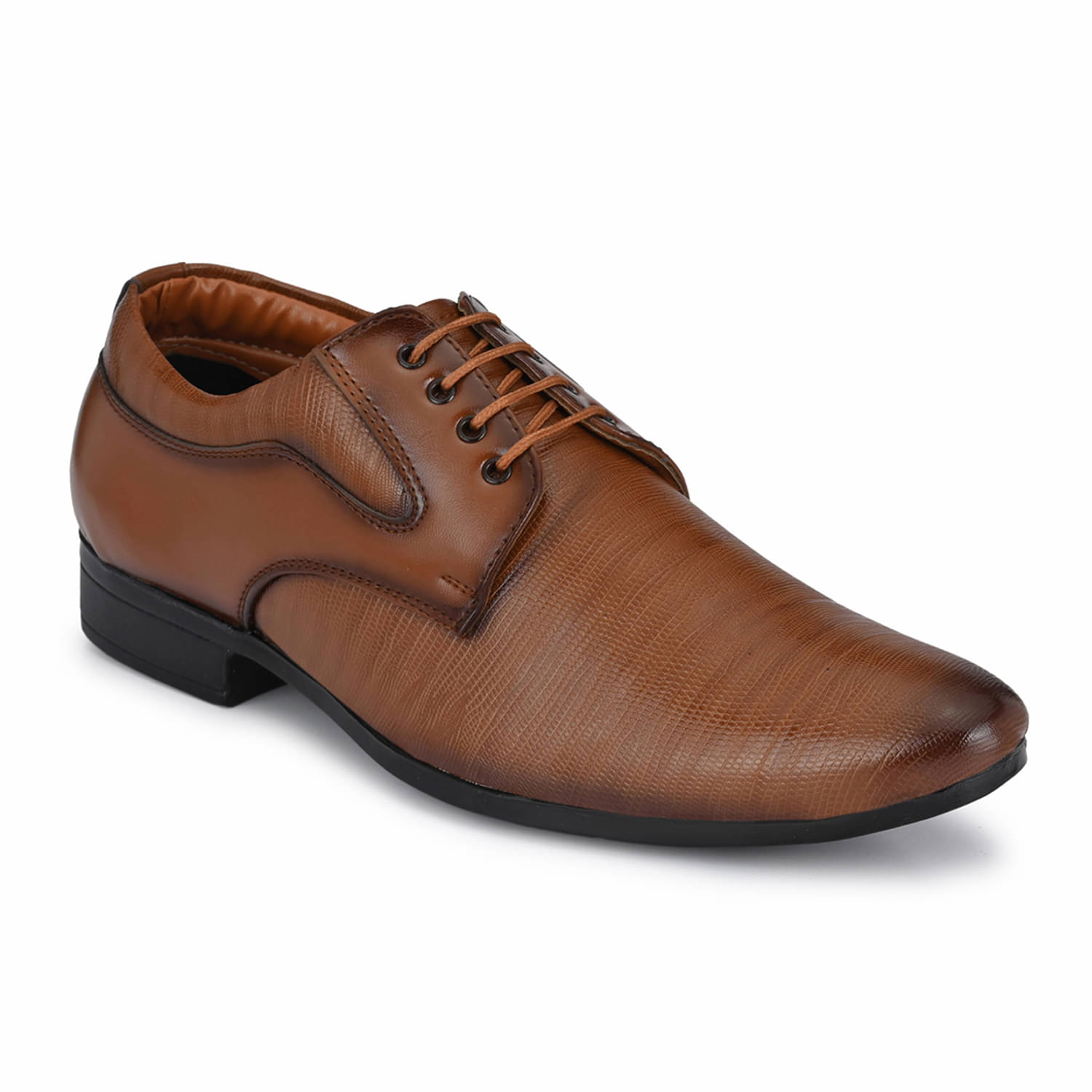     			John Karsun Tan Men's Derby Formal Shoes