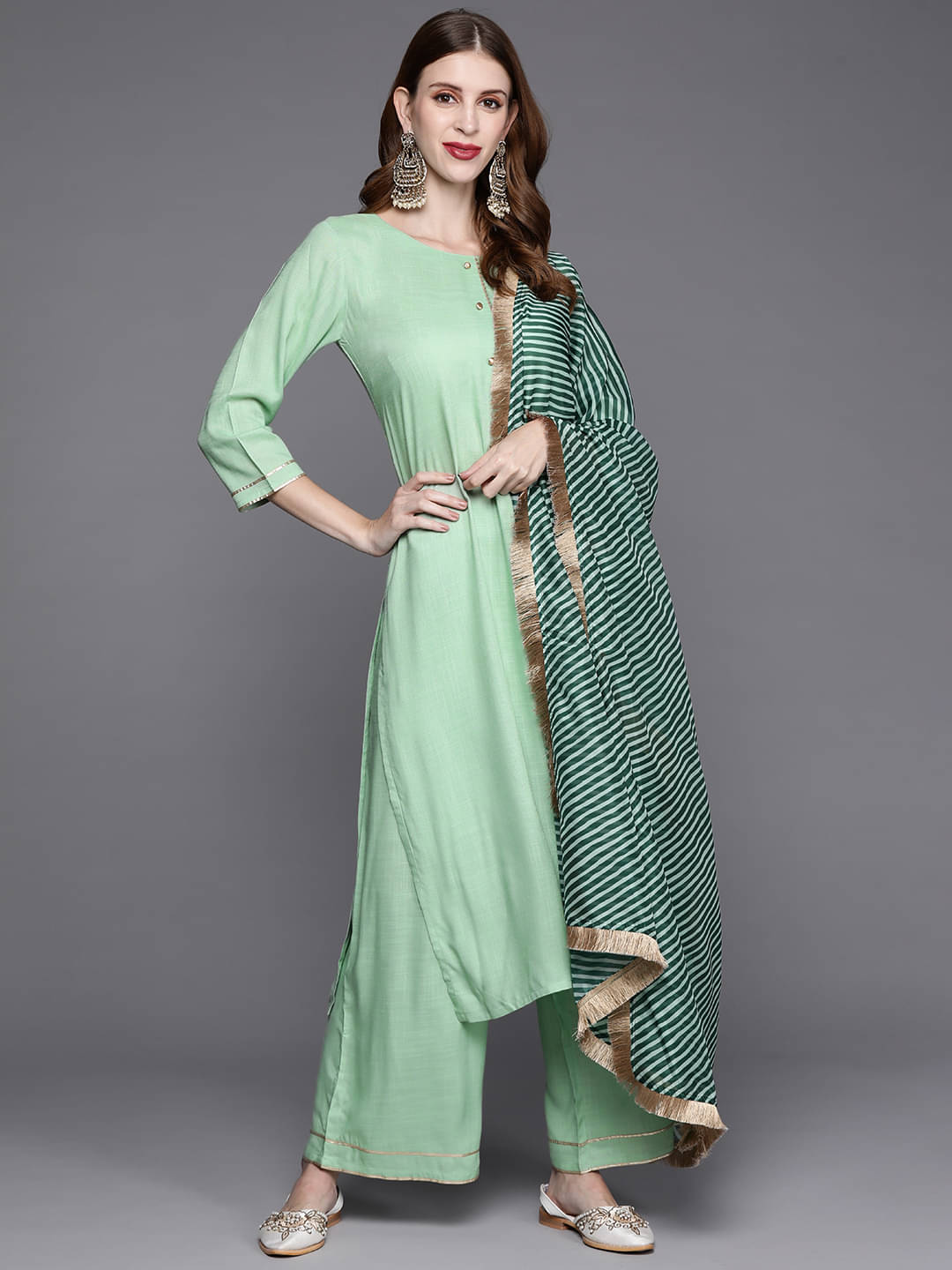 Varanga Viscose Solid Kurti With Pants Women's Stitched Salwar Suit - Green ( Pack of 1 ) Varanga Viscose Solid Kurti With Pants Women's Stitched Salwar Suit - Green ( Pack of 1 )