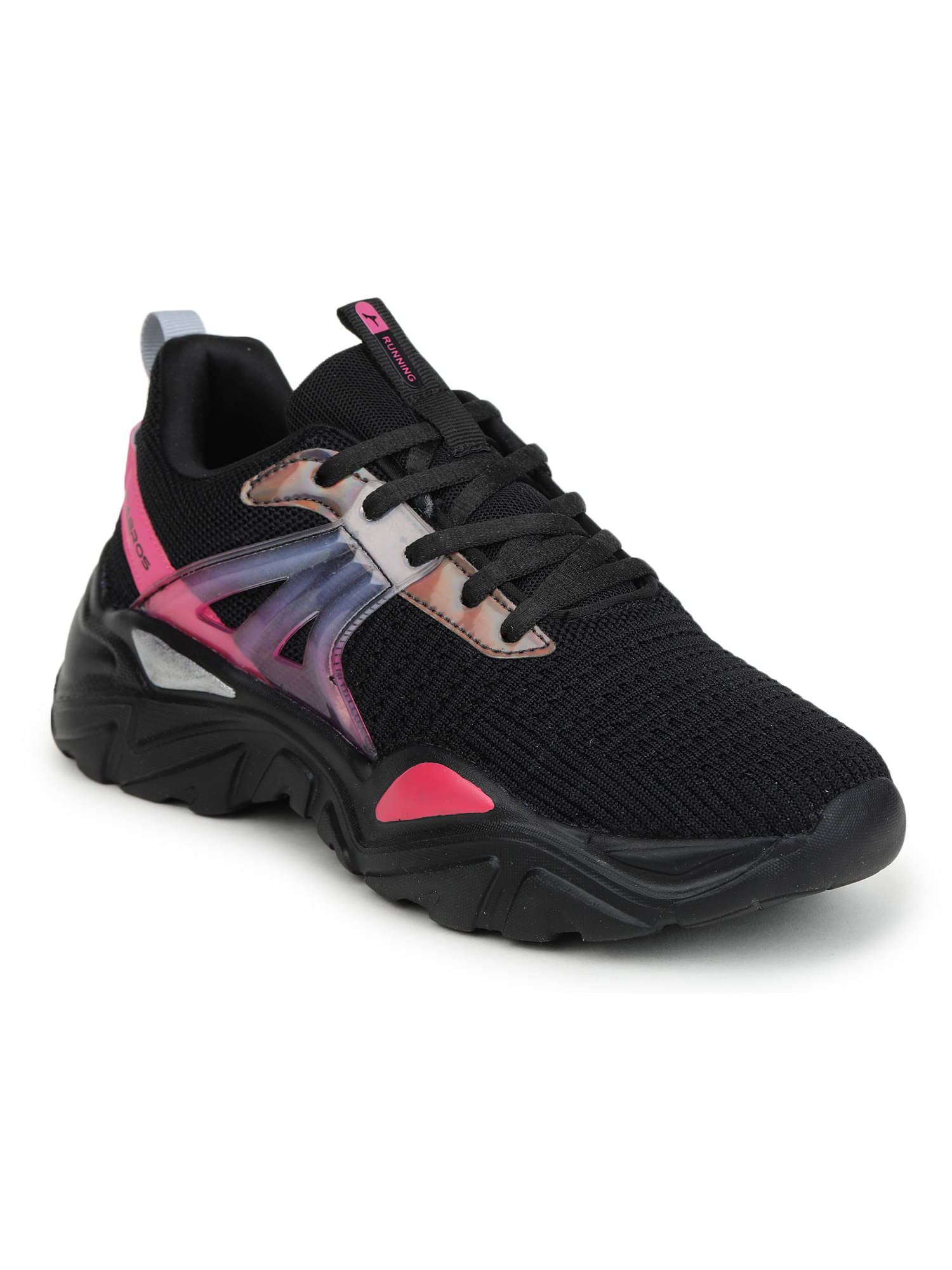     			Abros MONIQUE Black Men's Sports Running Shoes