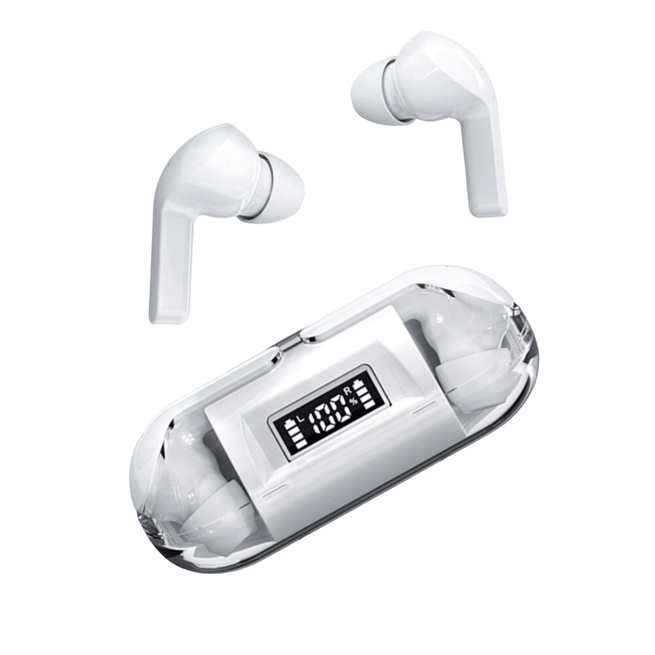     			COREGENIX Capsule Bluetooth True Wireless (TWS) In Ear 30 Hours Playback Low Latency IPX5(Splash & Sweat Proof) White