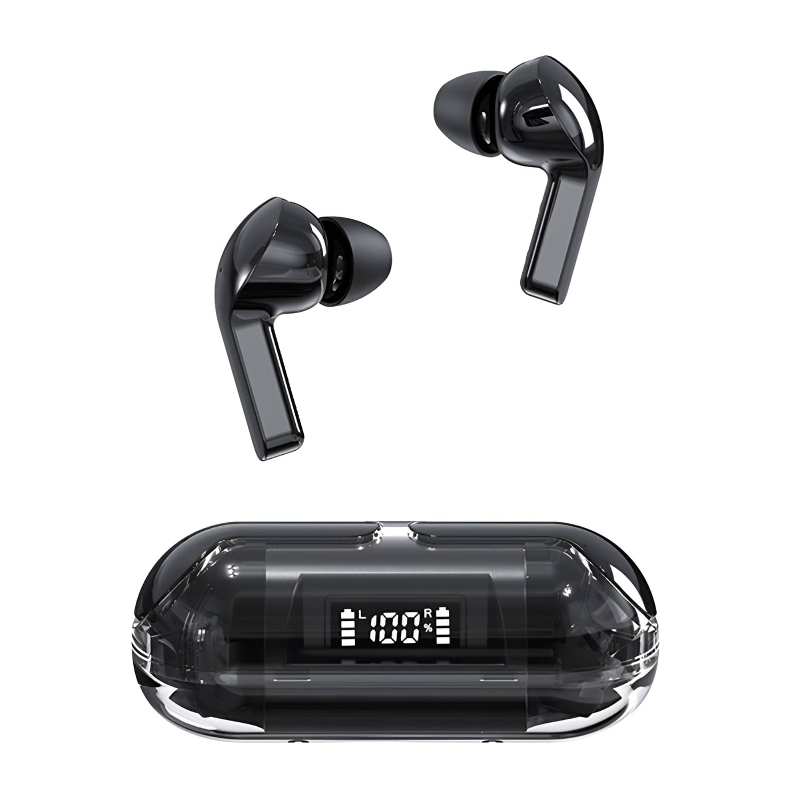     			COREGENIX Capsule Bluetooth True Wireless (TWS) In Ear 30 Hours Playback Low Latency IPX5(Splash & Sweat Proof) Black