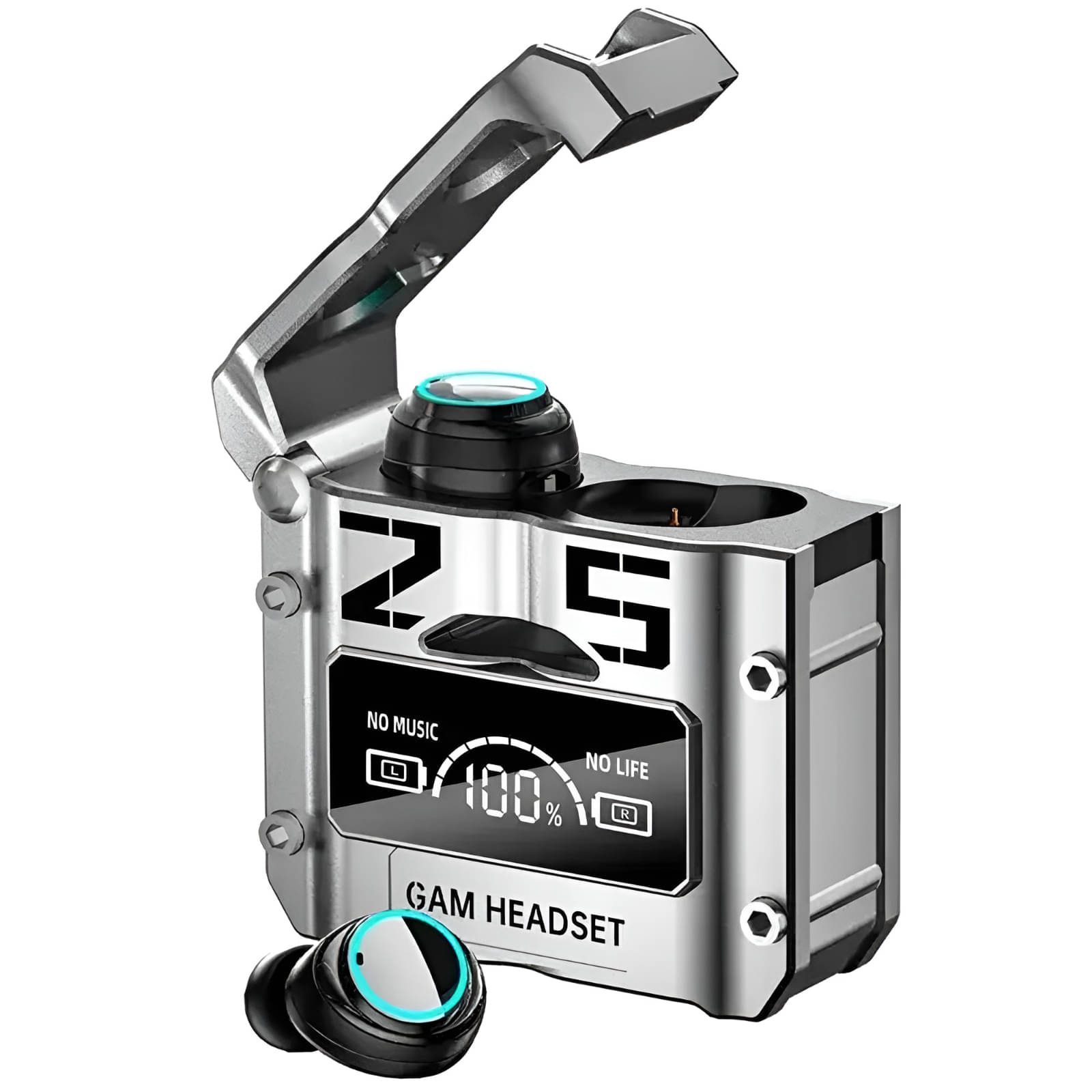     			COREGENIX Grenade Bluetooth True Wireless (TWS) In Ear 30 Hours Playback Low Latency IPX7(Water Resistant) Gray