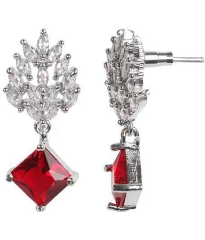 Charms Red Danglers Earrings ( Pack of 1 ) - Earrings | Buy online on ZillyBuy