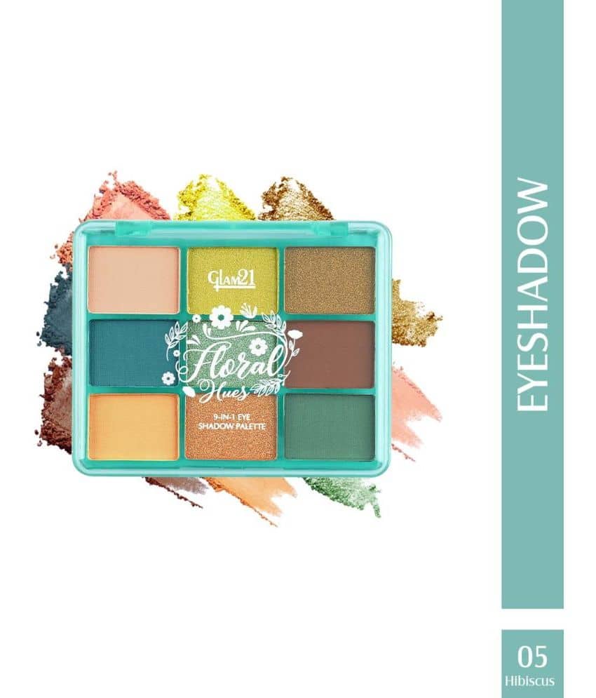 Glam21 Floral Hues Eyeshadow Palette SmudgeProof Super Pigented Matte & Shimmers Hibiscus-05 - Makeup - Eyes | Buy online on ZillyBuy