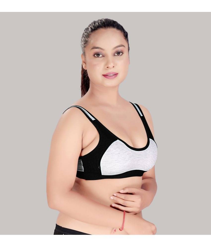 HAYA Cotton Non Padded Women's Everyday Bra ( Light Grey ) HAYA Cotton Non Padded Women's Everyday Bra ( Light Grey )
