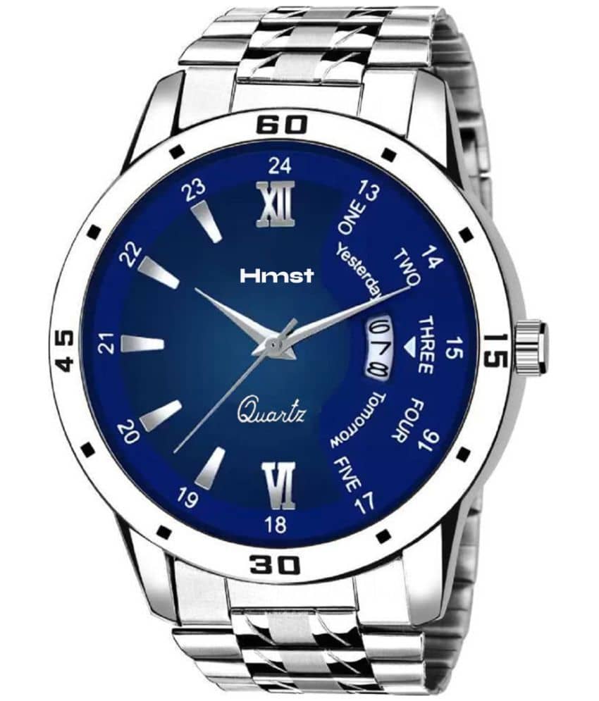 HMST Silver Stainless Steel Analog Men's Watch