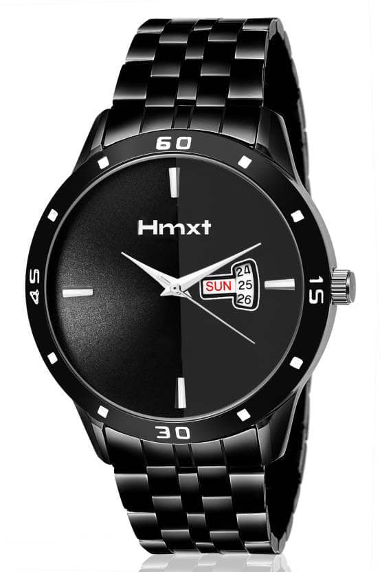 HMXT Black Stainless Steel Analog Men's Watch