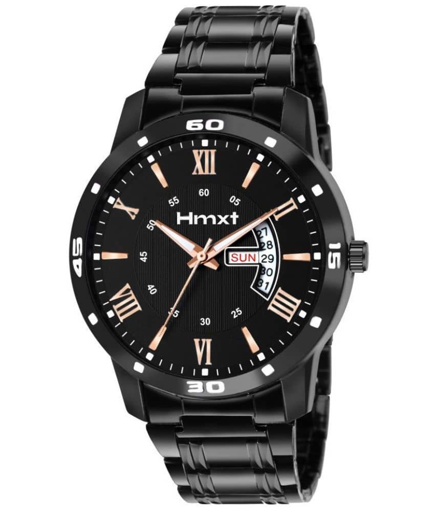 HMXT Black Stainless Steel Analog Men's Watch