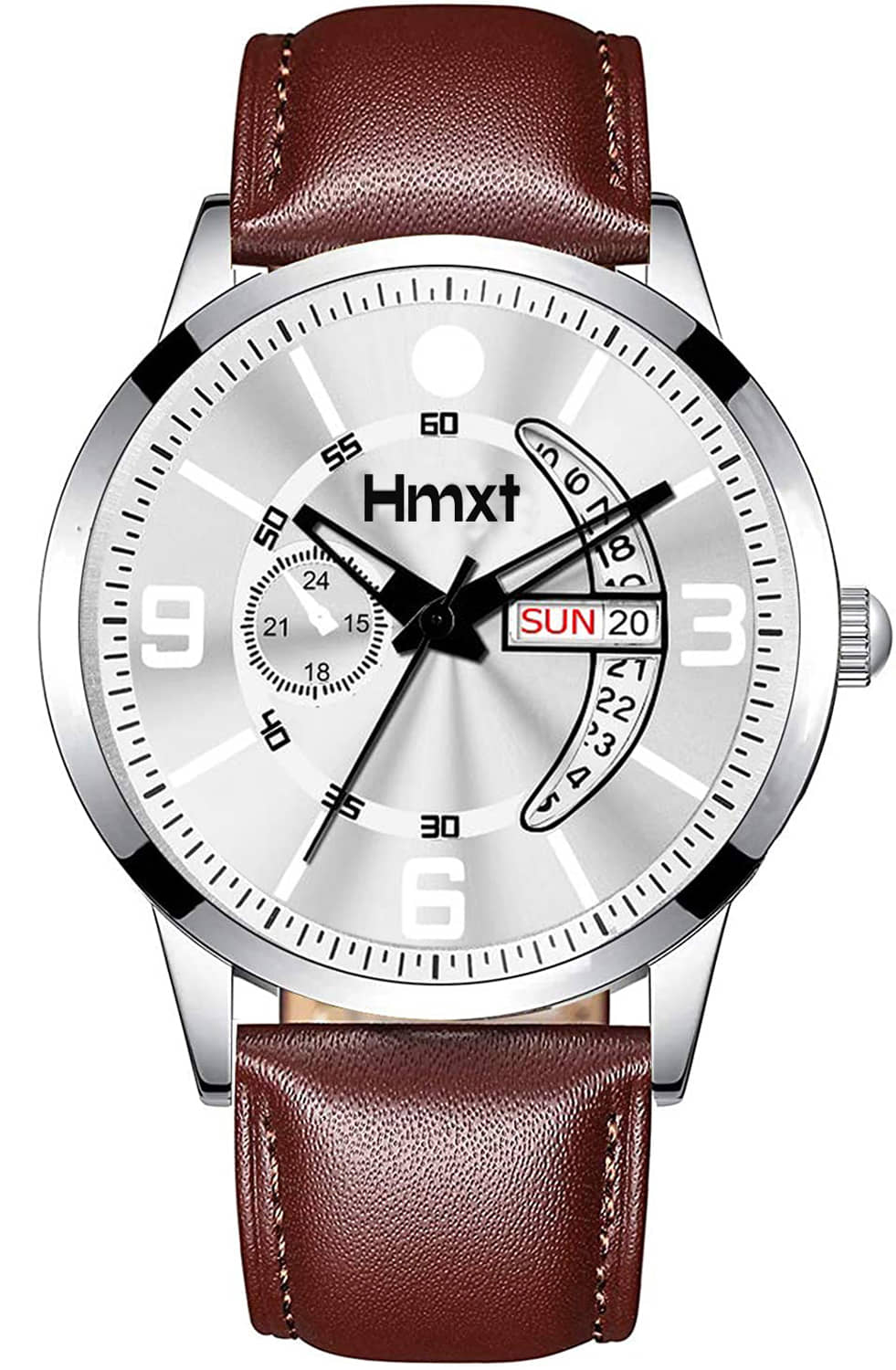HMXT Brown Leather Analog Men's Watch