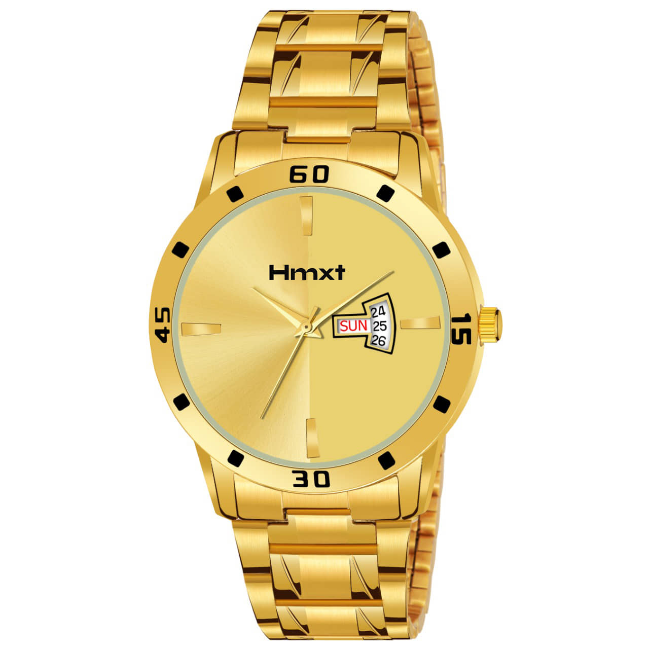 HMXT Gold Metal Analog Men's Watch