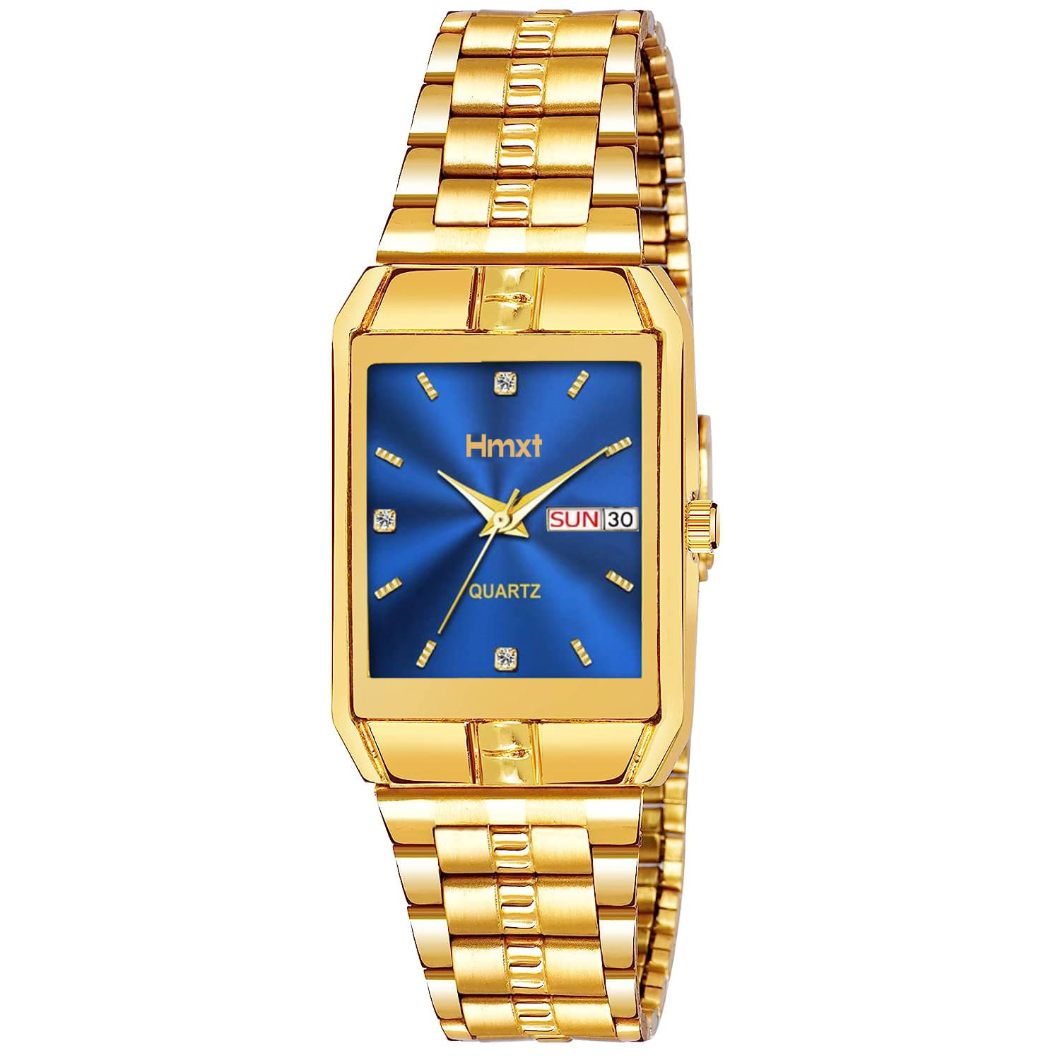     			HMXT Gold Stainless Steel Analog Men's Watch