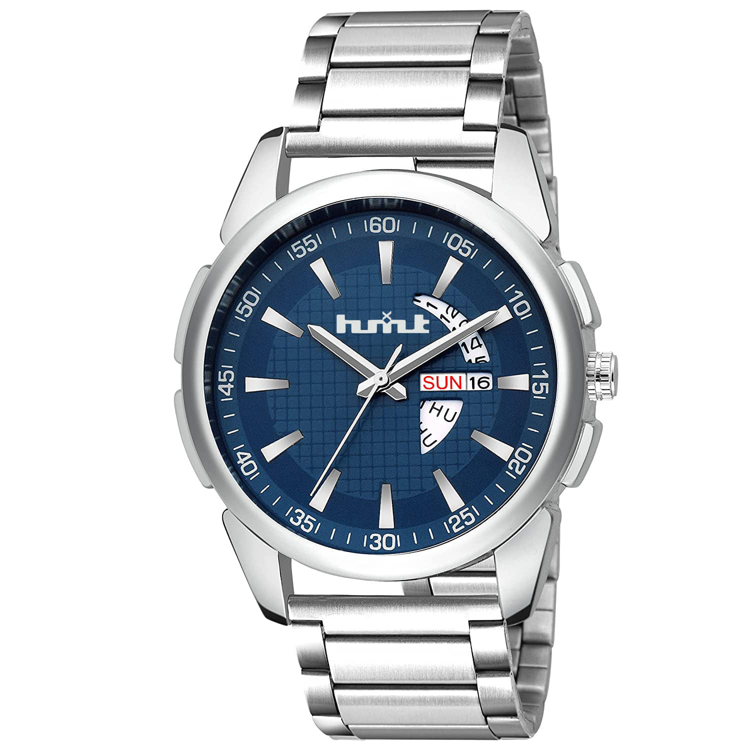 HMXT Silver Metal Analog Men's Watch