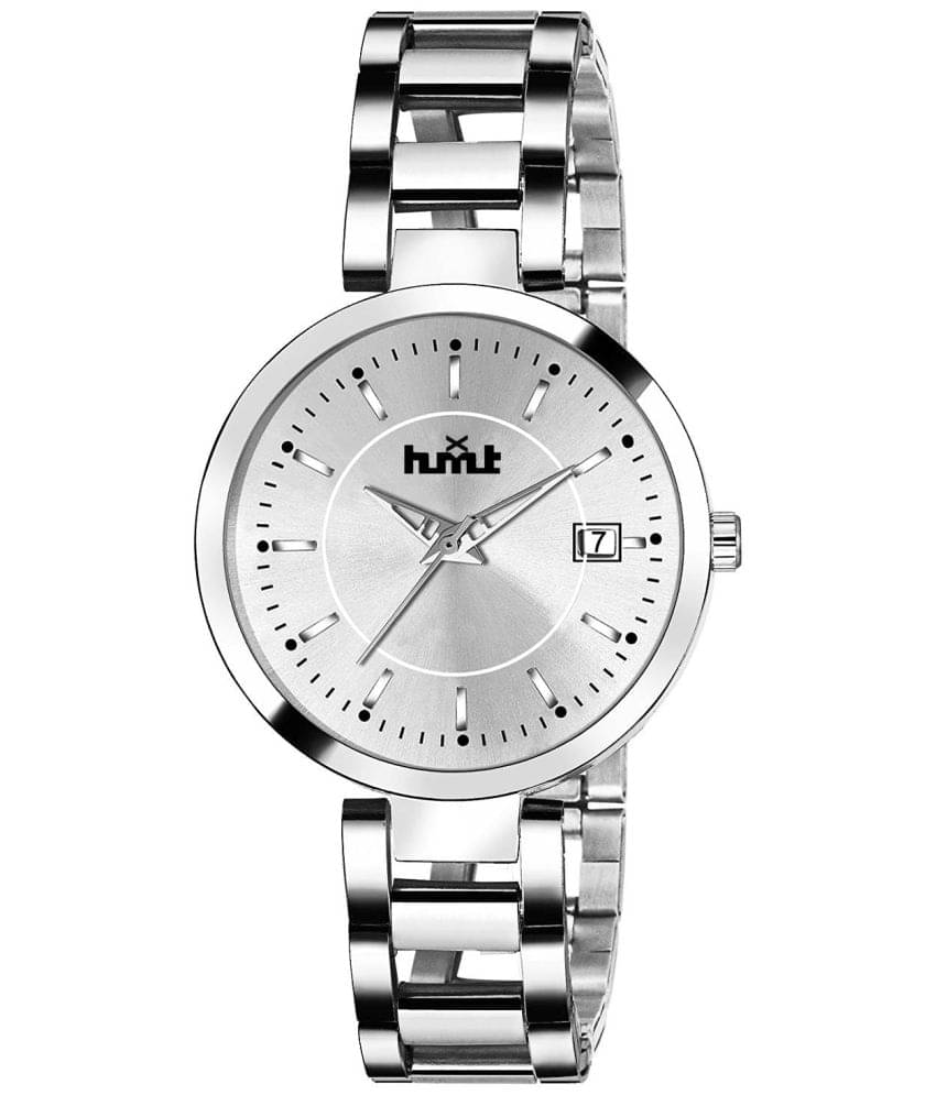     			HMXT Silver Stainless Steel Analog Womens Watch