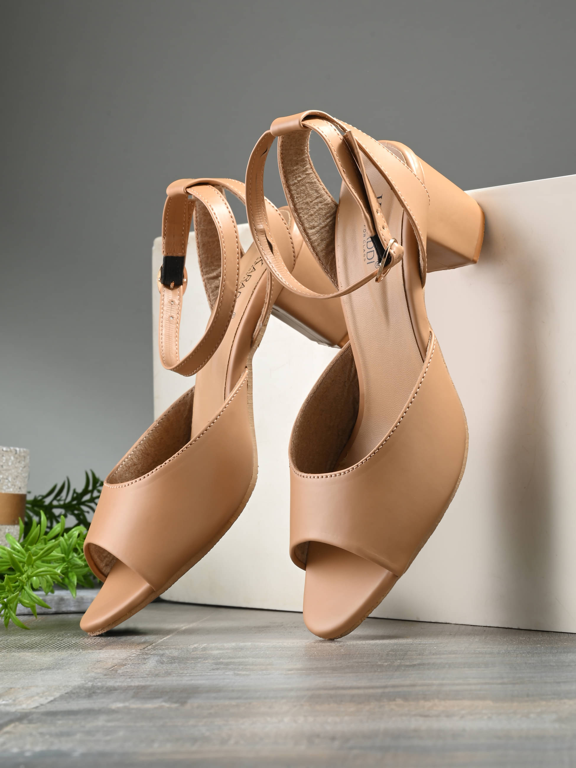     			KARADDI Beige Women's Sandal Heels
