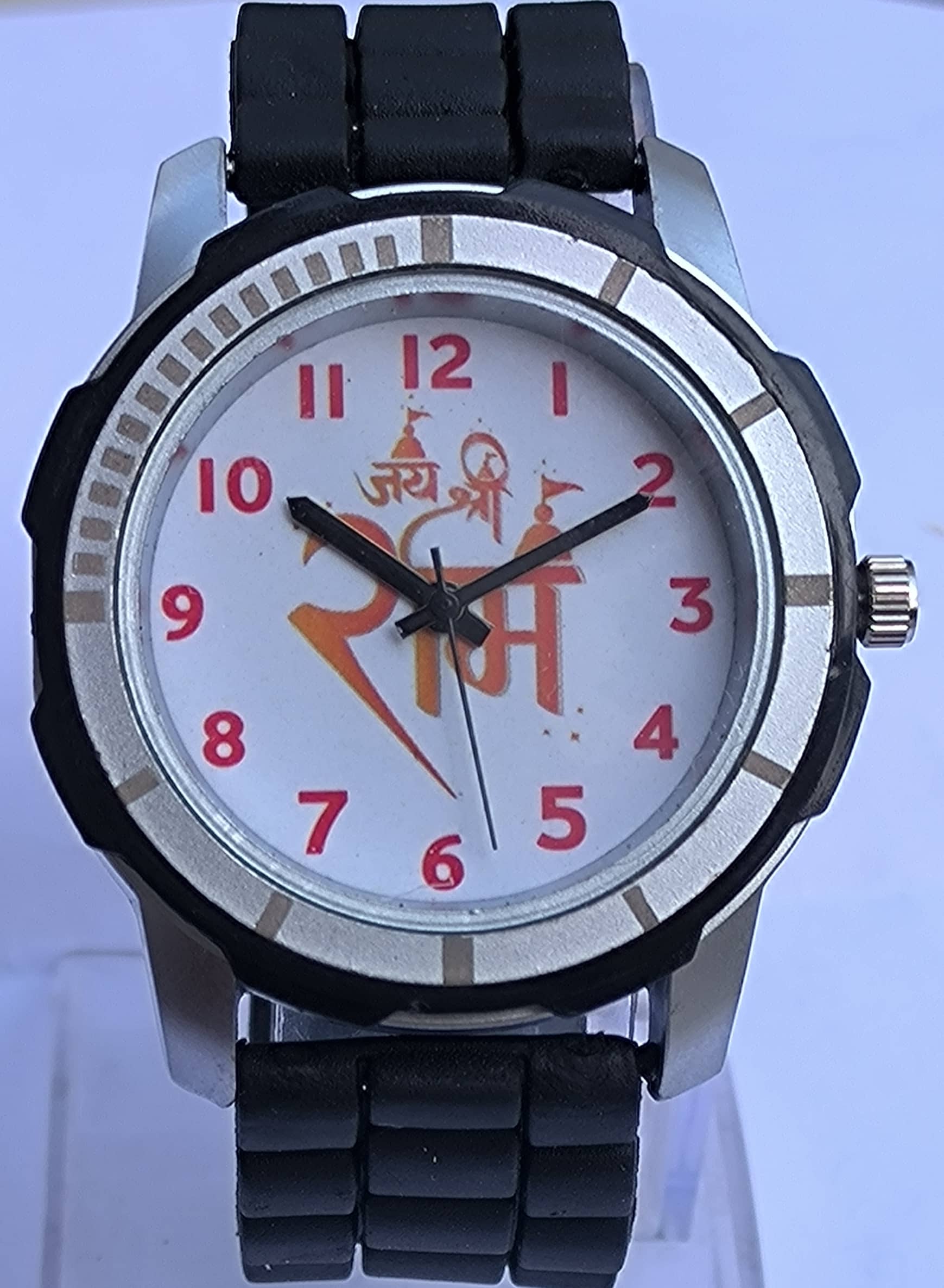 Reboot Black PU Analog Men's Watch