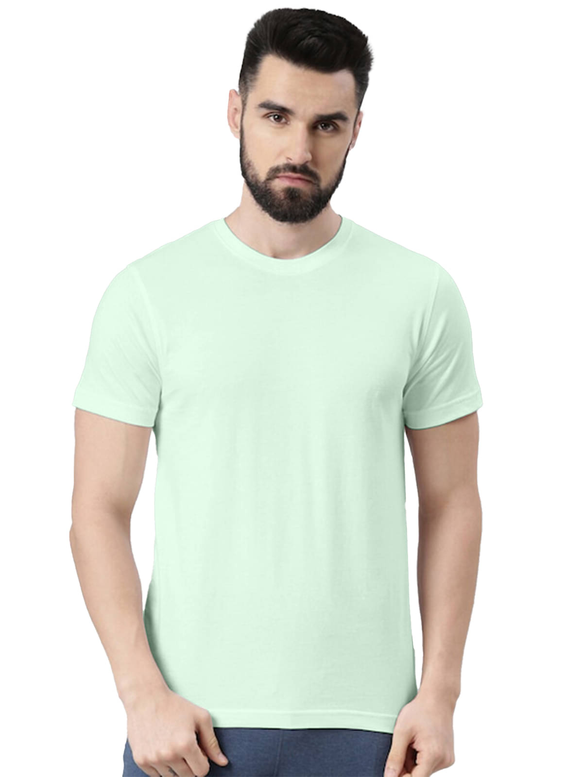 Veirdo Pack of 1 100% Cotton Regular Fit Men's T-Shirt ( Green ) Veirdo Pack of 1 100% Cotton Regular Fit Men's T-Shirt ( Green )