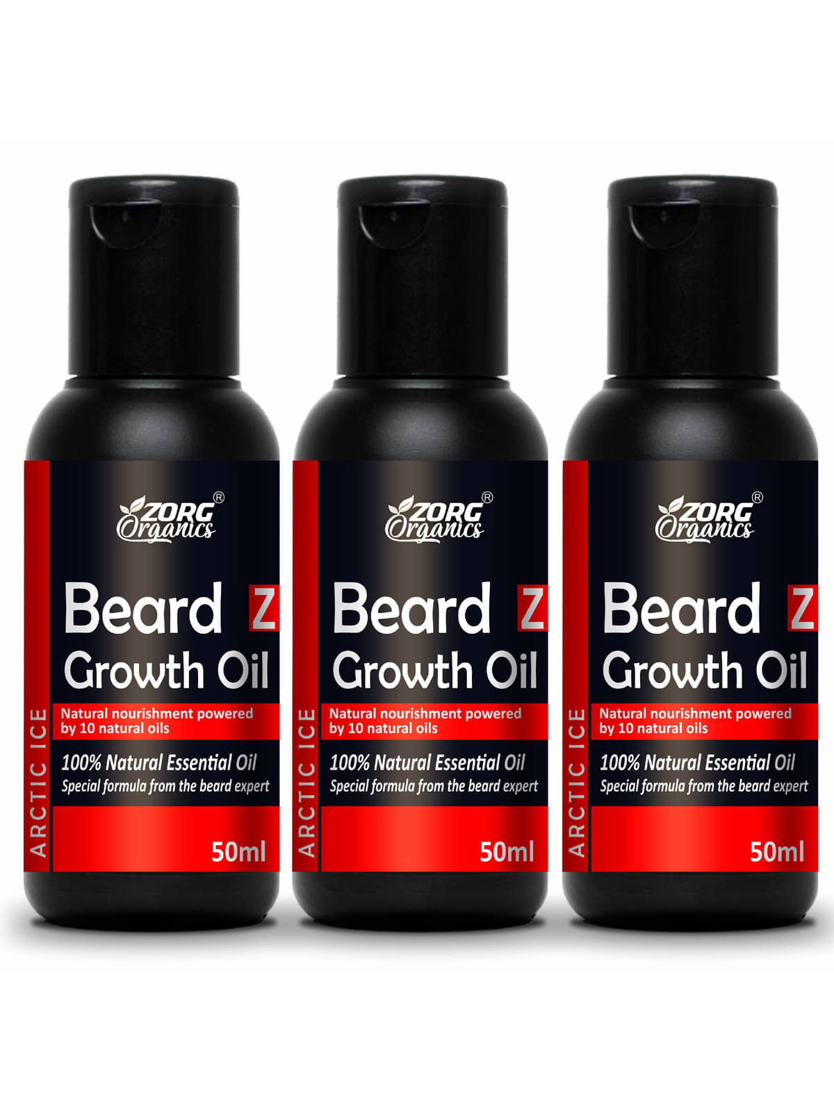     			Zorg Organics 150mL Promotes Beard Growth Beard Oil ( Pack of 3 )