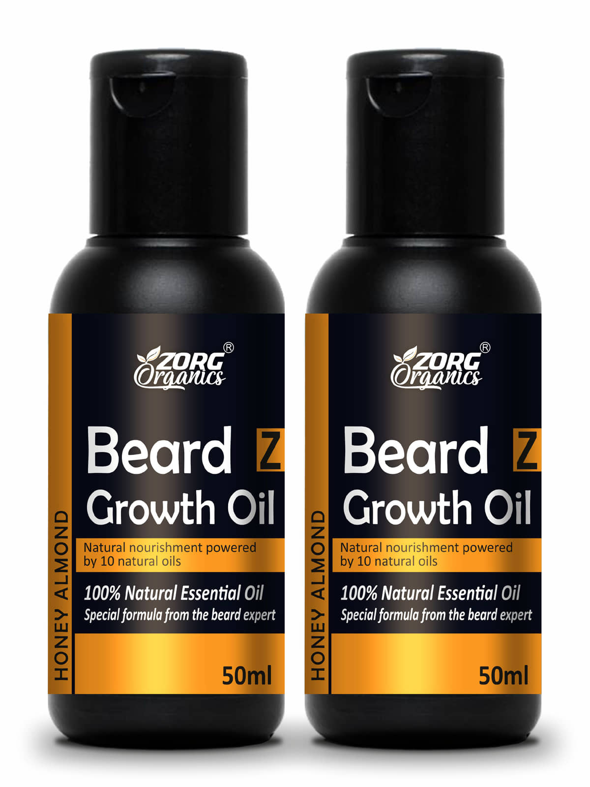 Zorg Organics Promotes Beard Growth Beard Oil ( Pack of 2 ) - Beard Care and Tools | Buy online on ZillyBuy