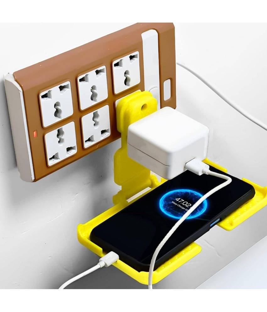 thriftkart - Multi-Purpose Mobile Charging Stand For Wall Multi Plug For Upto 7 Inch Mobile Stand For Wall Plastic Holder Universal Socket Mobile Charger Stand Holder Wall (assorted color) Wall Mount thriftkart - Multi-Purpose Mobile Charging Stand For Wall Multi Plug For Upto 7 Inch Mobile Stand For Wall Plastic Holder Universal Socket Mobile Charger Stand Holder Wall (assorted color) Wall Mount