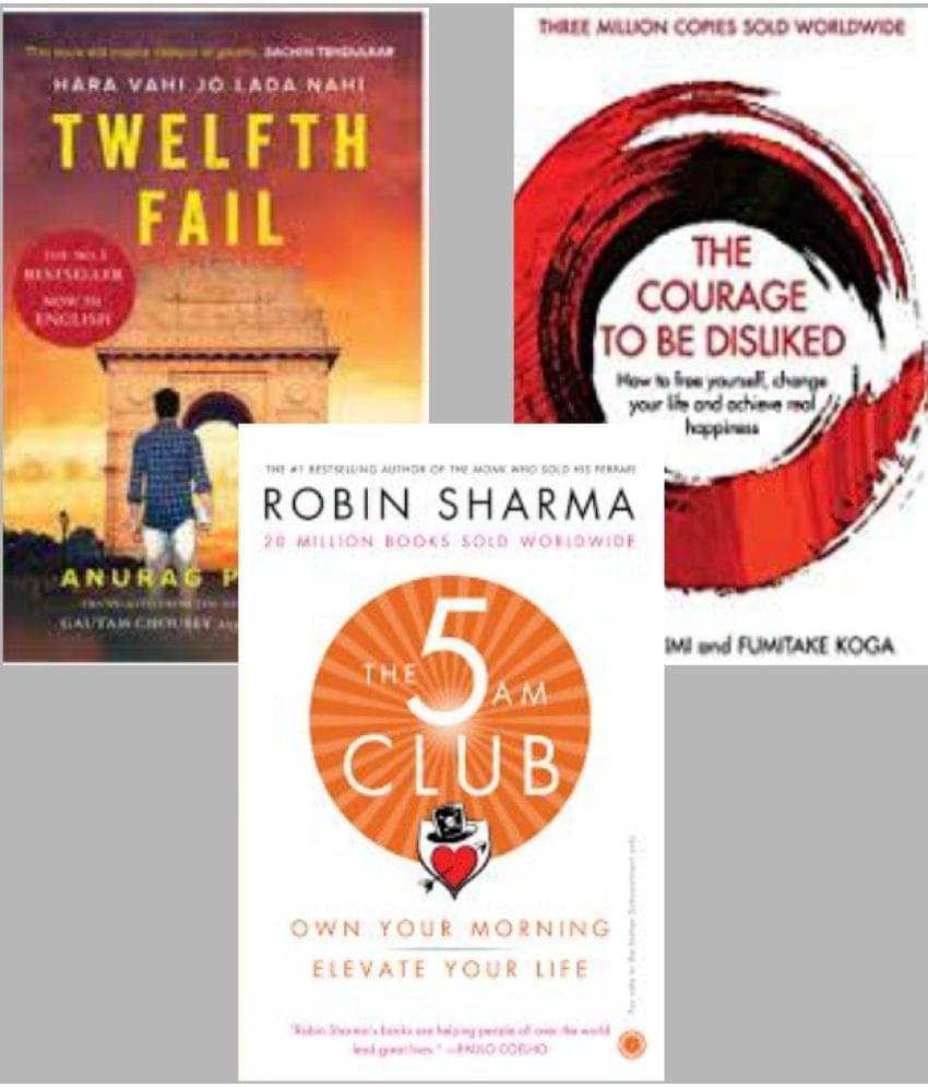 12th Fail + The Courage To Be Disliked + 5 Am Club 12th Fail + The Courage To Be Disliked + 5 Am Club