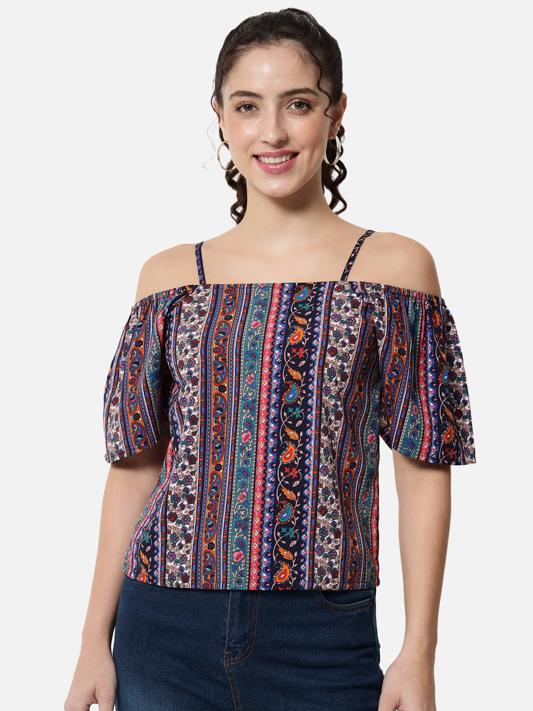 ALL WAYS YOU Women's Crepe Regular Top ( Multicolor ) ALL WAYS YOU Women's Crepe Regular Top ( Multicolor )