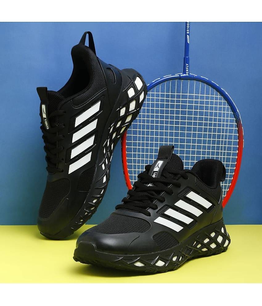 Action Sports Running Shoes Black Men's Sports Running Shoes