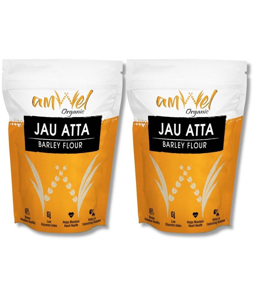 Amwel Jau Atta | Barley Flour | Diabetic friendly Low GI 900 gm Pack of 2 Amwel Jau Atta | Barley Flour | Diabetic friendly Low GI 900 gm Pack of 2