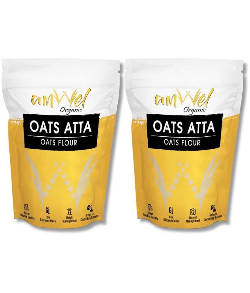 Amwel Oats Atta | Oats Flour | Diabetic Friendly Low GI 900 gm Pack of 2 Amwel Oats Atta | Oats Flour | Diabetic Friendly Low GI 900 gm Pack of 2