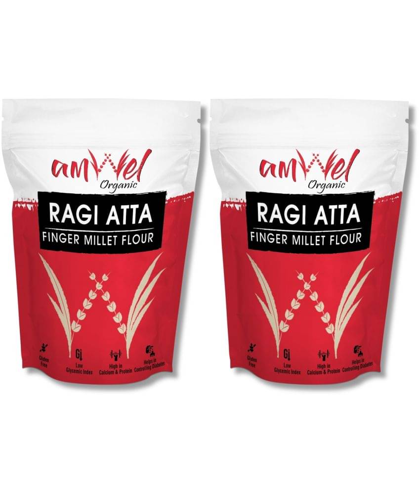 Amwel Ragi Atta | Finger Millet Flour | Diabetic Friendly Gluten Free  900 gm Pack of 2     			Amwel Ragi Atta | Finger Millet Flour | Diabetic Friendly Gluten Free  900 gm Pack of 2