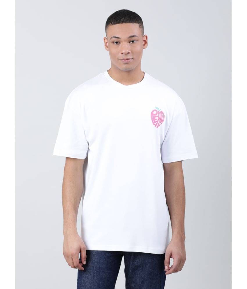     			Bene Kleed Men Pure Cotton Graphic Oversized T-Shirt