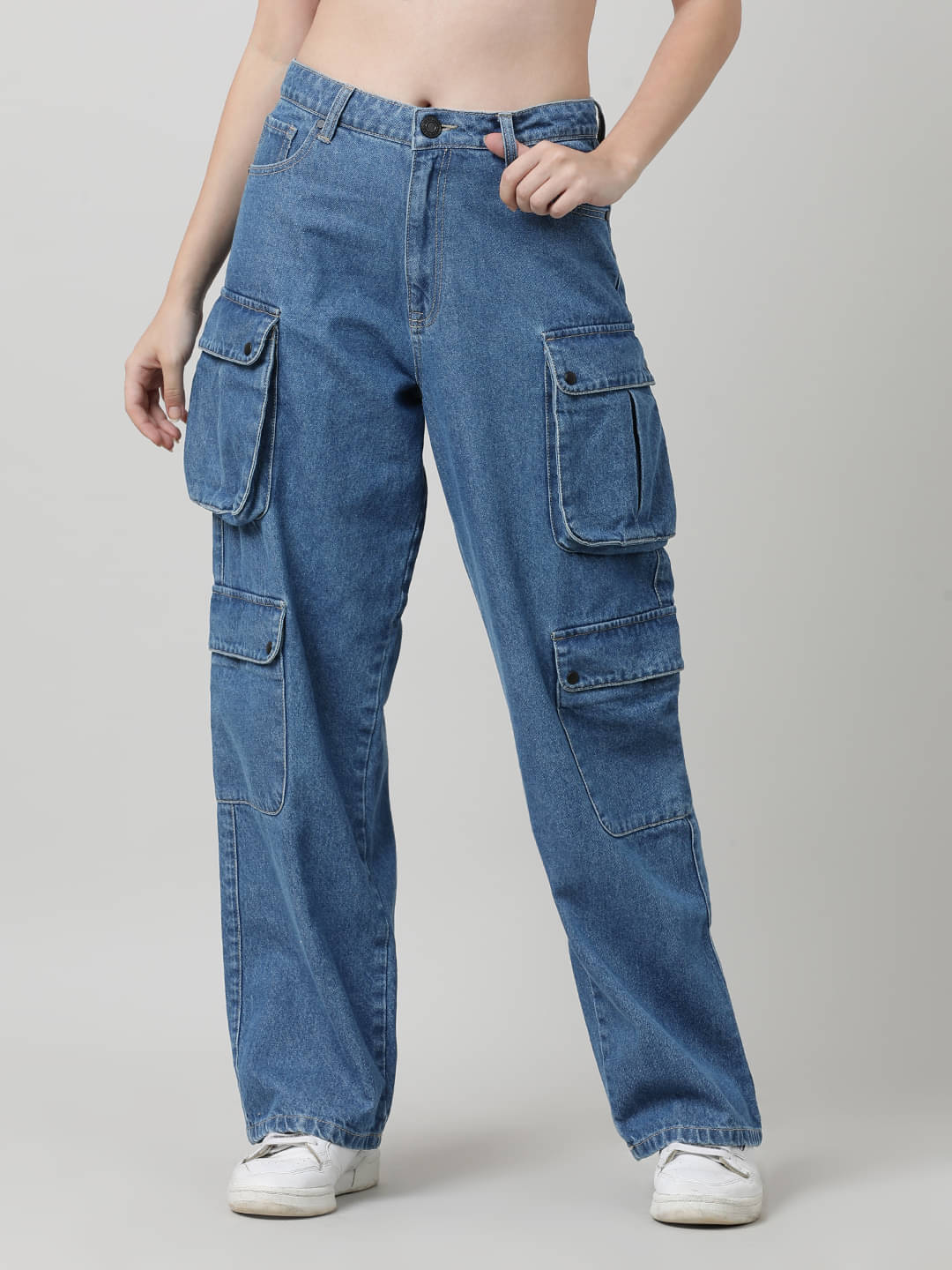     			Bene Kleed - Blue Cotton Regular Fit Women's Jeans ( Pack of 1 )