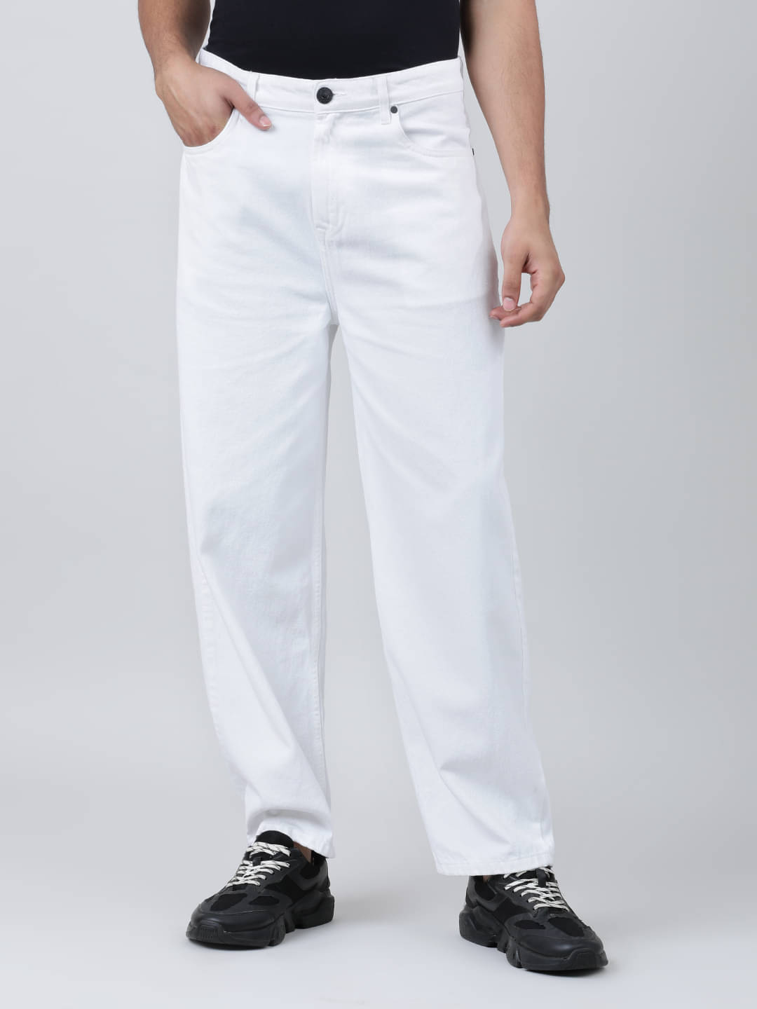 Bene Kleed Men Mid-rise Baggy Fit Cotton jeans Bene Kleed Men Mid-rise Baggy Fit Cotton jeans