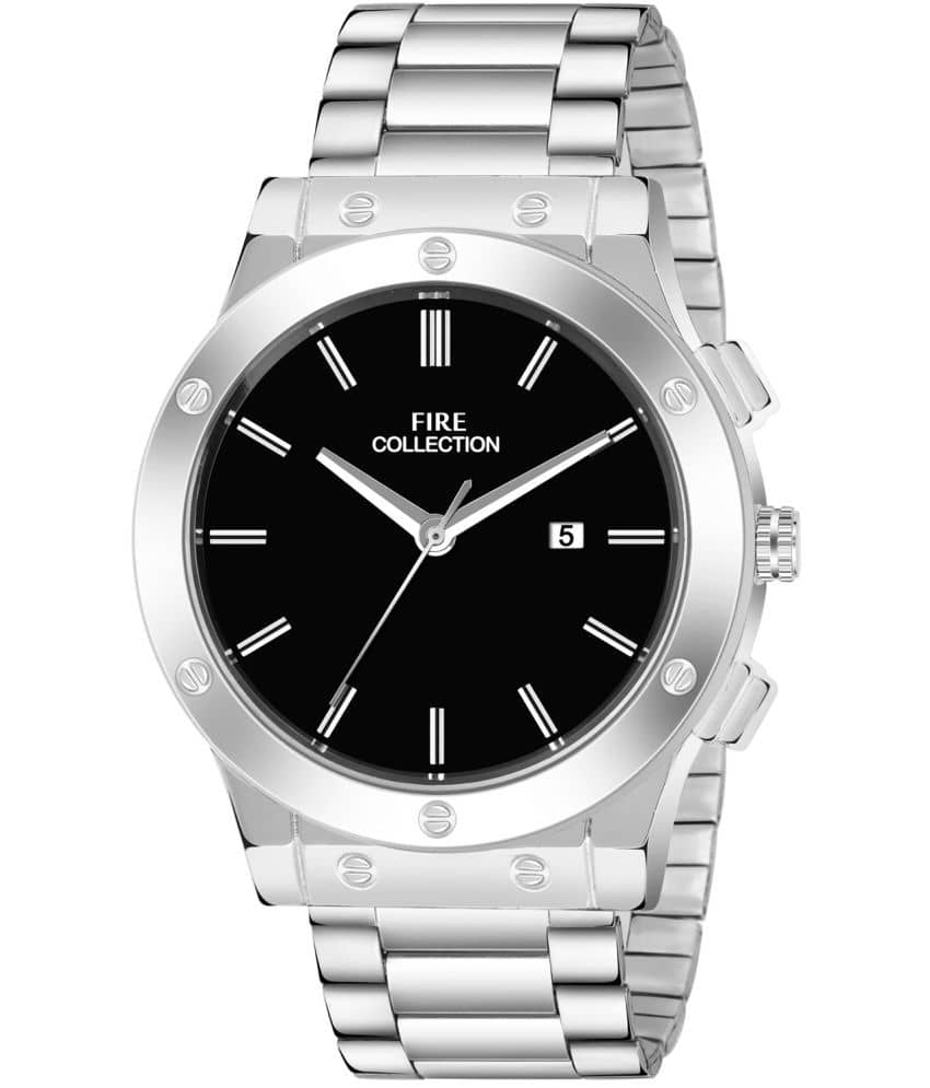 Fire Collection Silver Metal Analog Men's Watch